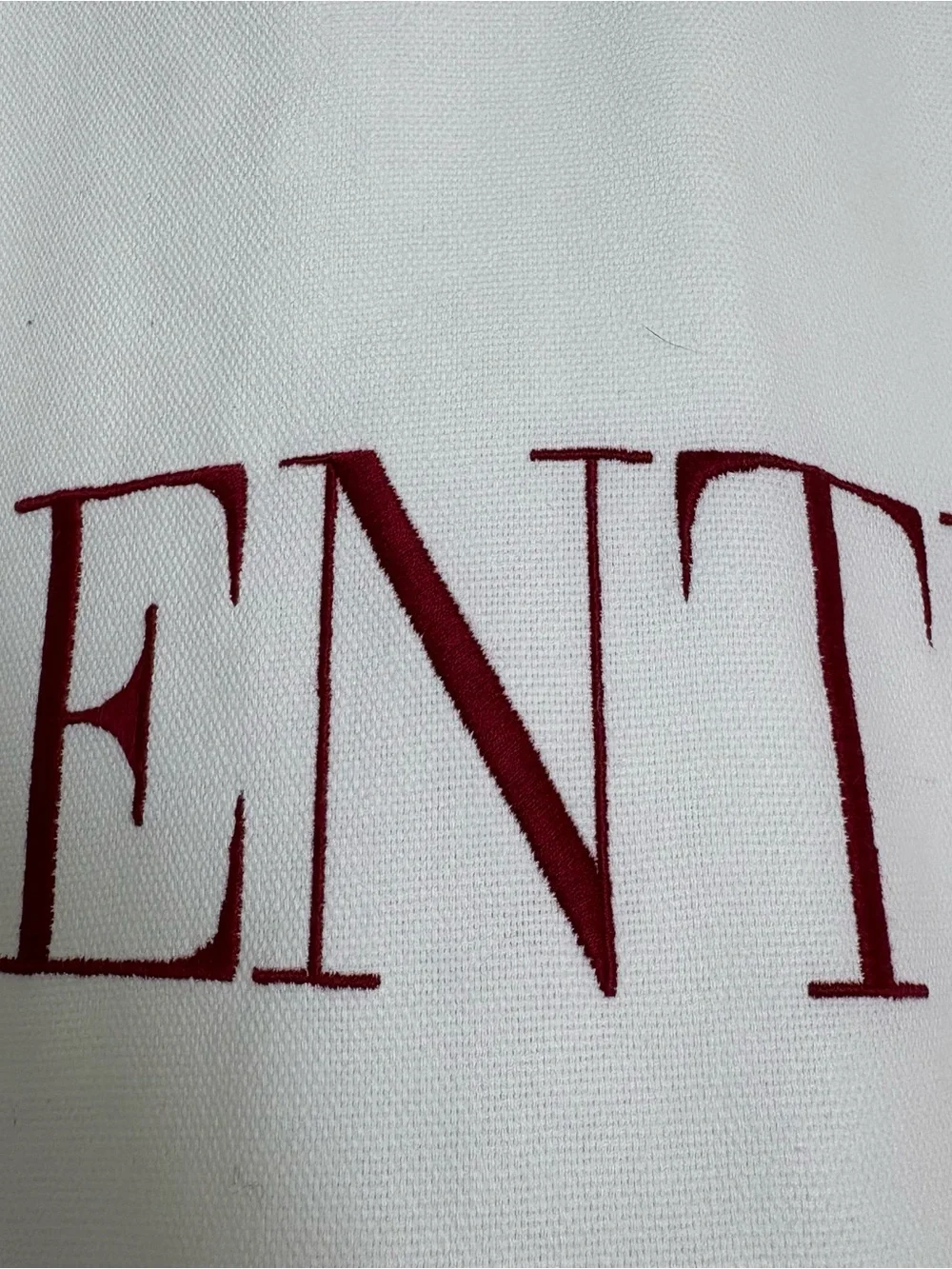 Valentino travel garment bag with embroidered logo